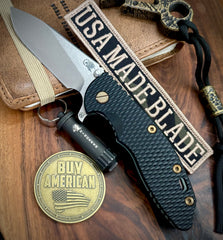 Topo Ti Ammo Can Green Hinderer XM-18 3.5" Hollow Ground Slicer Customized Working Finish Ti Black G10 Magnacut Stonewash Blade Bronzed Out Hardware