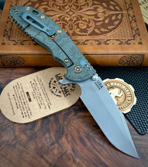 Full Ti TOPO Ammo Can Green Hinderer XM-24 Harpoon Spanto Anodized Working Finish Textured Ti and S45VN Working Finish Blade with Bronzed Out HW - USA MB