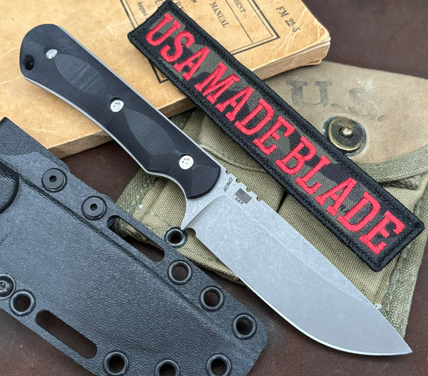 McNees Knives Ridge Runner Atomic Black G10 CPM 3V | USA MB