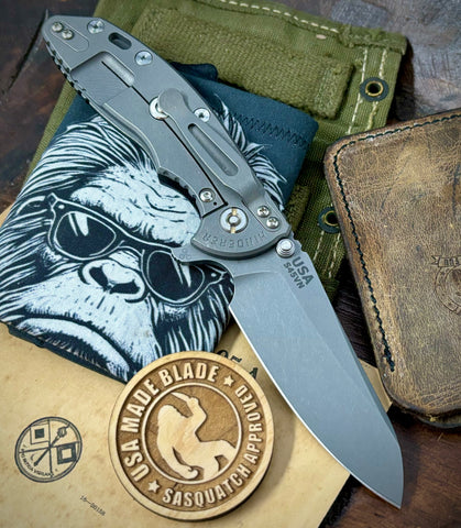 Hinderer XM-18 3.5 Sheepsfoot Working FInish Ti Red G10 S45VN Working Finish Blade