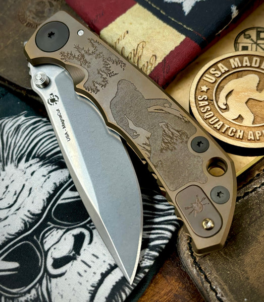 Bronze Anodized Spartan Blades Harsey Folder Sasquatch Special Edition Version 2 MAGNACUT Blade