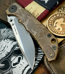 Bronze Anodized Spartan Blades Harsey Folder Sasquatch Special Edition Version 2 MAGNACUT Blade - USA MB