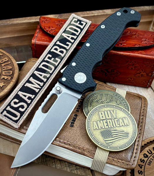 Demko Knives AD20 Slim Clip Point Black G10 in Magnacut