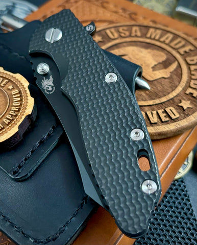 Ripple Full Ti Hinderer XM-18 3.5" Skinny Skinner Battle Black Ripple Ti  Magnacut Battle Black Blade - USA MB
