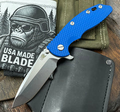Hinderer XM-18 3.5 Spanto Bronze Ti Blue G10 Stonewashed 20CV Blade