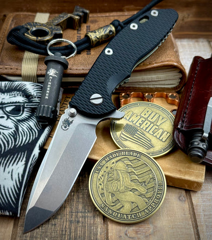 Hinderer XM-18 3.5 Spanto Battle Green Ti Black G10 Stonewashed Magnacut Blade