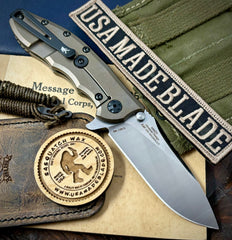 American Squatch Zero Tolerance ZT0562TI Bronze Titanium Handles Magnacut Steel