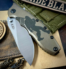 American Squatch Zero Tolerance ZT0562TI Bronze Titanium Handles Magnacut Steel