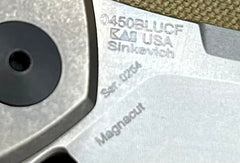 ZT0450BLUCF Sinkevich Design with Blue Carbon Fiber and Magnacut - USA MB