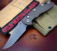 XM-18 3.5" Auto Bowie Battle Bronze Ti  Working Finish S45VN Blade