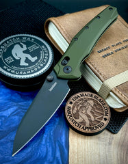 NEW Kershaw BareKnuckle Duralock 6777 OD Green Aluminum Handles and Black PVD Magnacut Blade