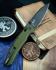 NEW Kershaw BareKnuckle Duralock 6777 OD Green Aluminum Handles and Black PVD Magnacut Blade