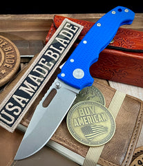 Demko Knives AD20 Slim Clip Point Blue #1 G10 in Magnacut - USA MB