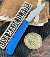 White River Knives Trailhead Trapper Slip Joint with S35VN Steel and Blue G10 Handles