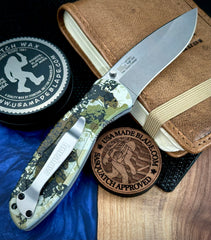 NEW Kershaw BLUR 1670KC Kings CAMO Handles with 14C28N Stonewashed Blade