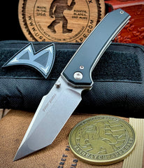 Bober Blades 5th Element heavy liner lock with Black G10, Ti Liners, and Magnacut Blade