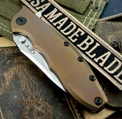 Zero Tolerance ZT0562TI Full Titanium Handles Magnacut Steel Bronze Anodized