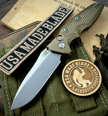 Hinderer Eklipse 3.5" Auto Spearpoint Bronze Anodized Ti Stonewashed S45VN Blade