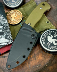 Defiant-7 Bullie with Bohler K110 Steel and OD Green G10 Handles