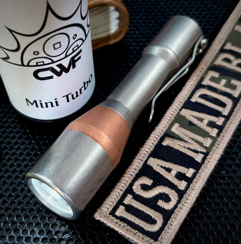 CWF Mini Turbo with Tumbled Ti and Copper