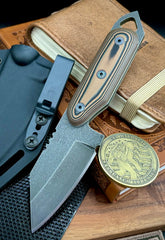 Shed Knives U.S. Tanto with Coyote/Black G10 Handles and 154-CM Steel - USA MB