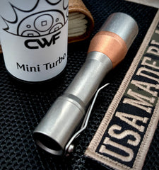 CWF Mini Turbo with Tumbled Ti and Copper