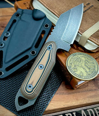 Shed Knives U.S. Tanto with Coyote/Black G10 Handles and 154-CM Steel - USA MB