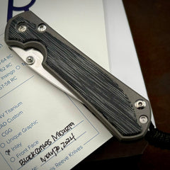 Chris Reeve Large Sebenza 31 Black Micarta Inlay Stonewashed Magnacut 63-64 RC 05/30/2024 - USA MB