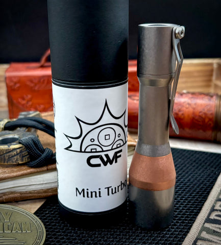 CWF Mini Turbo with Tumbled Ti and Copper