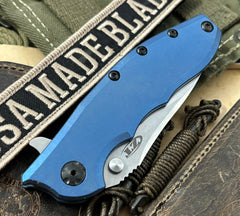 Zero Tolerance ZT0562TI Full Titanium Handles Magnacut Steel Carolina Blue Anodized