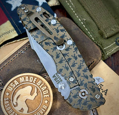 Chaos Squatch Hinderer XM-24 Harpoon Spanto Coyote G10 Bronze Ti and S45VN Stonewashed Blade