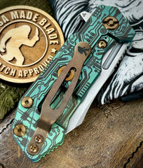 Circuit Ti Wharnie Hinderer Half Track Gen 2 Blue/Black G10 Anodized Ti Magnacut