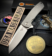 Defiant-7 Servo Diamond Textured Full Ti with Sheepsfoot Magnacut Blade
