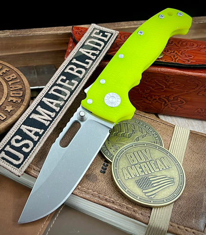 Demko Knives AD20 Slim Clip Point Day Glow G10 in Magnacut - USA MB