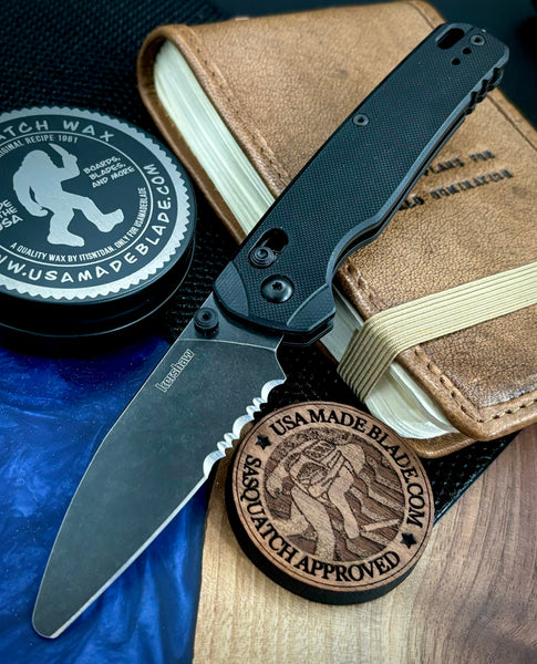 NEW Kershaw Bel Air XL-EMT 6110EMT Magnacut Blade with Duralock and Black G10 Handles and Glass Breaker