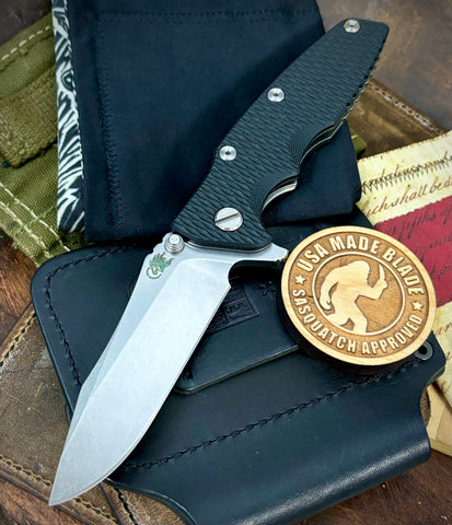 Hinderer Eklipse 3.5" Spearpoint Black G10 Stonewashed S45VN