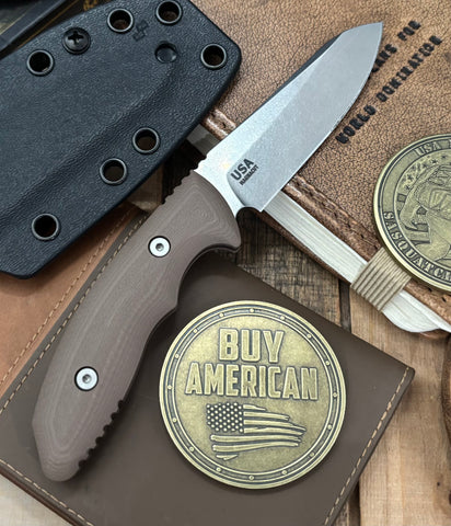 Hinderer Flashpoint Sheepsfoot with FDE G10 and Magnacut Stonewashed Blade - USA MB