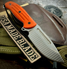 Freeman 4" Gen II Fixed Blade with Magnacut Steel Blade and Orange G10