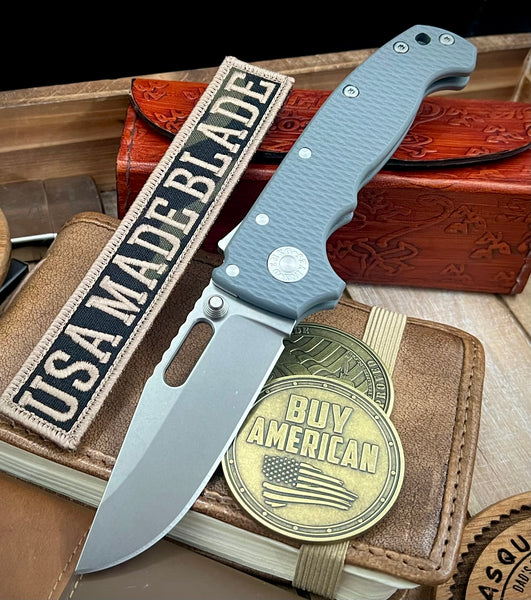 Demko Knives AD20 Slim Clip Point Grey G10 in Magnacut