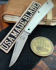 White River Knives Trailhead Trapper Slip Joint with S35VN Steel and White G10 Handles