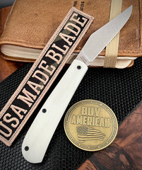 White River Knives Trailhead Trapper Slip Joint with S35VN Steel and White G10 Handles