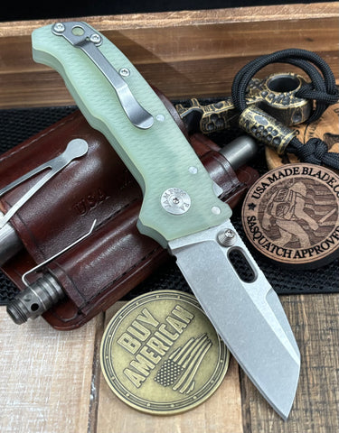 Demko AD20 Compact Batwing Magnacut Blade with Shark Lock and Natural G10