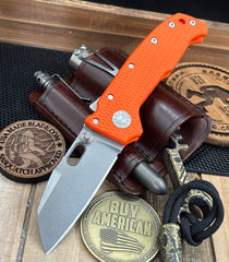 Demko AD20 Compact Batwing Magnacut Blade with Shark Lock and Orange G10