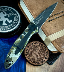 NEW Kershaw Leek Kings CAMO Handles with 14C28N Blackwash Blade