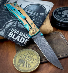 Spartan Blades Harsey Folder 3.25" Sasquatch at Sunset Special Edition with Chad Nichols Dam