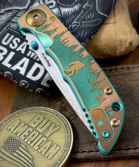 Spartan Blades Harsey Folder 3.25" Sasquatch at Sunset Special Edition with Magnacut Blade
