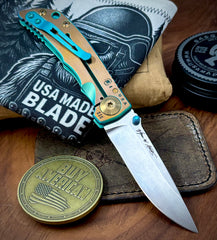 Spartan Blades Harsey Folder 3.25" Sasquatch at Sunset Special Edition with Magnacut Blade