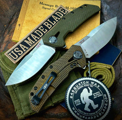 ZT0308CF Bronze Anodized Ti Factory Special Series Satin Ground M390 Blade, OD Micarta LMF Scale