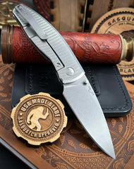 Three Rivers Manufacturing (TRM) Neutron 2 Framelock with Flat Radial Titanium and 20CV Steel - USA MB