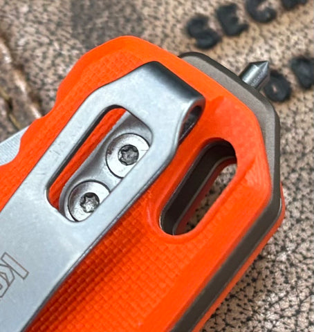 NEW Kershaw Bel Air XL-EMT 6110EMTORG Magnacut Blade with Duralock-Orange G10 Handles and Glass Breaker